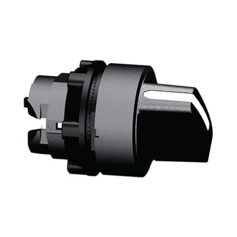 Harmony XB5 - tête bouton tournant à manette - Ø22 - 3 posit fixes - noir-min