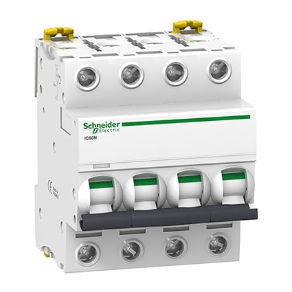 Schneider Disjoncteur 4P 16A courbe D – iC60N - A9F75416