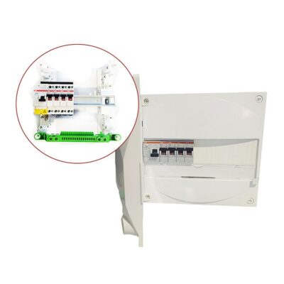 Tableau électrique équipé 1 rangée ID 40A - 4 disjonteurs