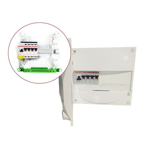 Tableau électrique équipé 1 rangée ID 40A - 4 disjonteurs