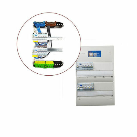 Tableau équipé 2 rangées - 1ID 40A-A -1ID 40A-AC - 8 disjoncteurs