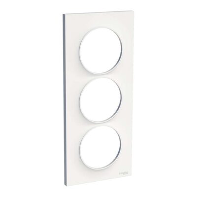 Schneider Plaque 3 Postes Verticaux - Odace Styl -S520716