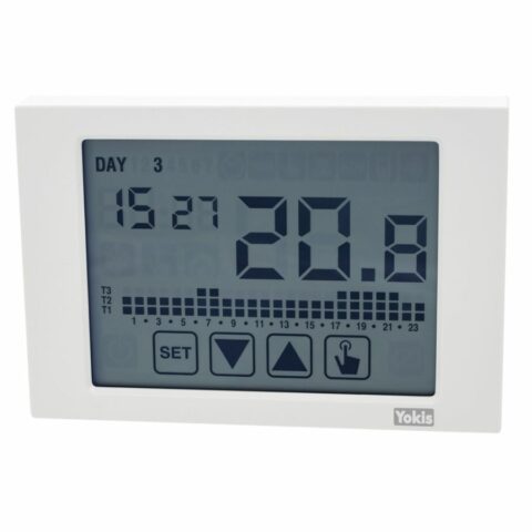 Yokis Thermostat Sans fil - Écran tactile - Blanc - IP40 -THERMARP