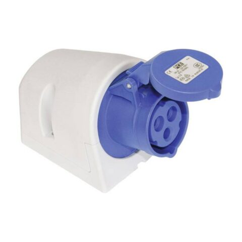 Prise murale femelle 16 A 3 pôles PCE 113-6 230 V bleu - 113-6