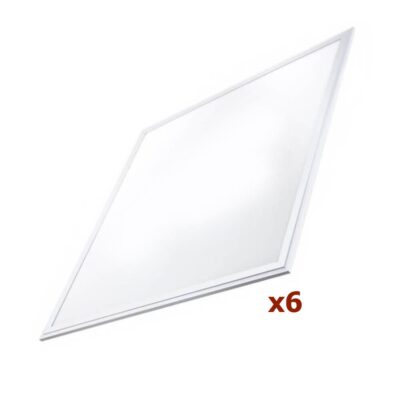 Lot de 6 Dalles LED 45W 600 X 600 MM 3200LM 4000K - 60246