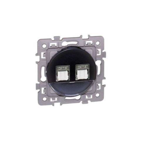 Double prise RJ45 Cat6 Grade3 Square - STP - Vulcain - 60373