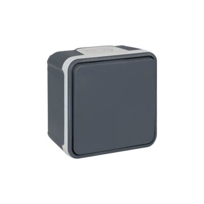 Interrupteur Va-et-vient - 10AX - 1 poste - 250V - Gris - 60800