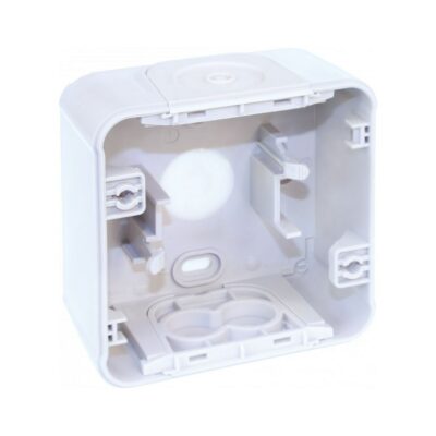 Boite 1 poste blanc saillie - 60865