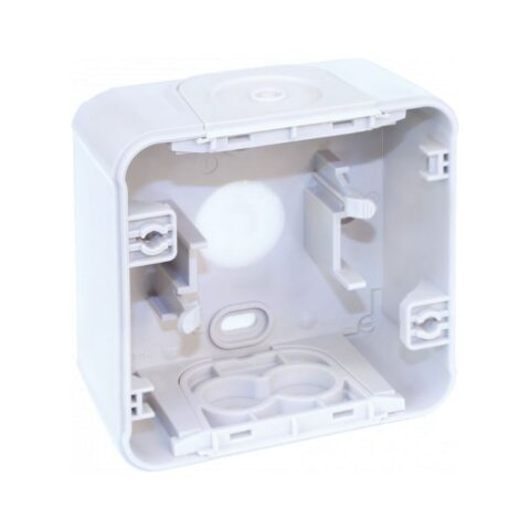 Boite 1 poste blanc saillie - 60865
