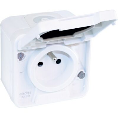 Prise 2P+T - 16A -1 poste - 250V - Oxxo - Blanc - 60850