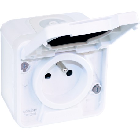 Prise 2P+T - 16A -1 poste - 250V - Oxxo - Blanc - 60850