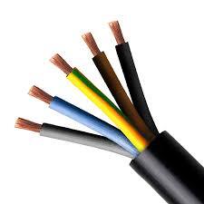 Câble souple H05VV-F 5G4 NOIR - (100 mètres)