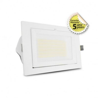 Spot LED Rectangulaire avec alimentation 32/38W CCT - 76913