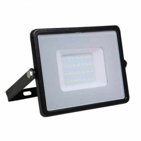 Projecteur LED 30W slim noir Chip Samsung SMD blanc froid 6400K - SKU402