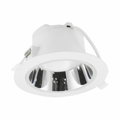 pot encastré Downlight LED - 25W - Rond - Aluminium - Ø230mm - 6000°K - Blanc