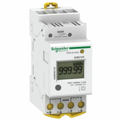 Compteur d'énergie modulaire monophasé - 230V- 63A - A9MEM2100
