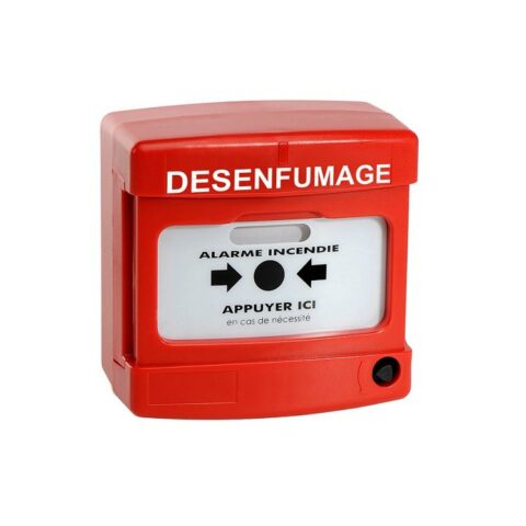 Déclencheur manuel désemfumage simple contact rouge - 10020