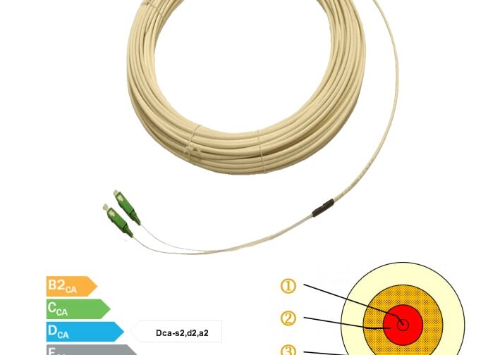 Câble Fibre Optique 2FO préconnectorisé SC-APC G657 ACOME - IC5109-C30