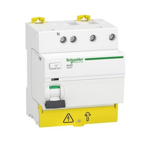 Interrupteur différentiel tête de groupe - 3P+N 40A 300mA type AC - A9R73740