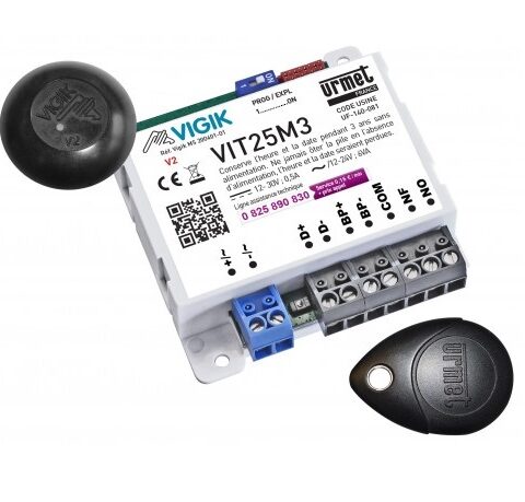micro-centrale autonome 1 porte VIGIK/Résidents + tête de lecture T25VK2 - VIT25M3