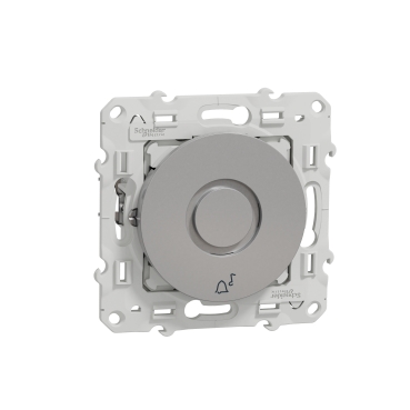 Sonnette électronique Alu - 5 tonalités - 230 V à vis - Odace - S530580