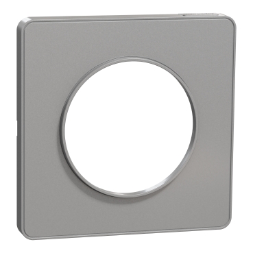 Plaque Odace Touch - Aluminium sans liseré - Unique - S530802