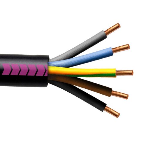 Câble industriel rigide U1000 R2V 5G6 Couronne 100M - R2V5G6