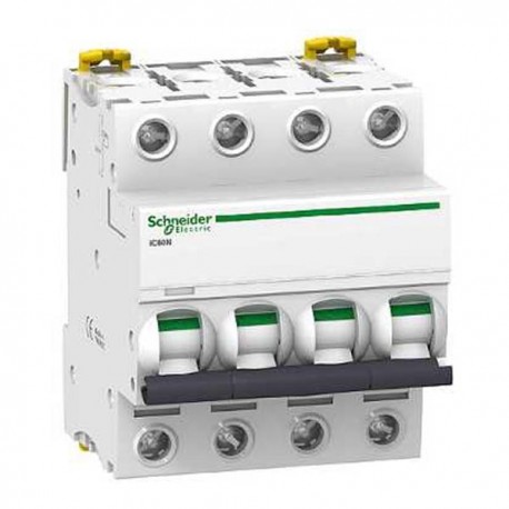 Disjoncteur 4P 25A courbe D - Acti9, iC60N - A9F75425