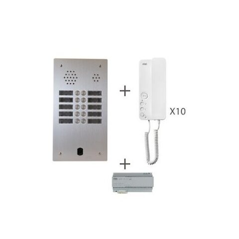 Kit Audio 2R 10Bp 2 Voice Programmé URMET - KA83/210