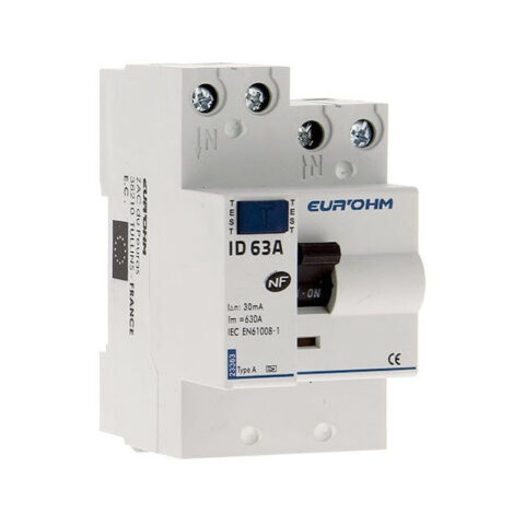 Interrupteur différentiel 63A 30mA type A 3 modules 230V - 23363V