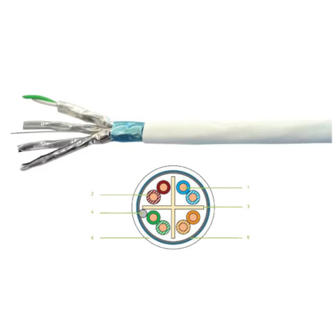 Câble RJ45 F/FTP 4 Paires Cat 6A SH - 500M - au métre - FF4P6ASH5