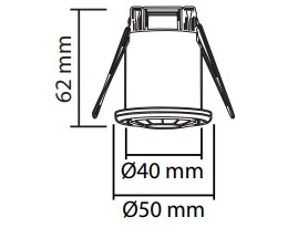 DÉTECTEUR DE MOUVEMENT IR LED ENCASTRABLE 360° 400W BBC 