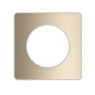 Plaque Bronze brossé avec liseré blanc - Unique - Odace Touch - S520802L