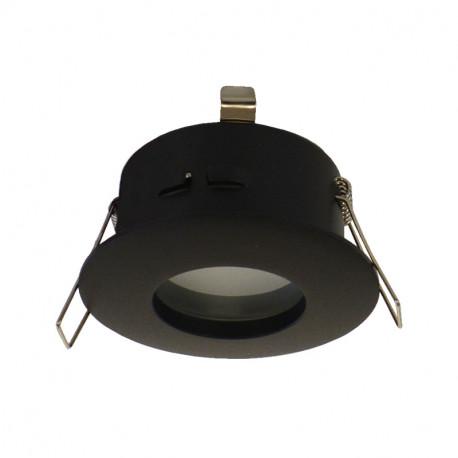 Support de spot BBC Rond Etanche noir Ø84mm IP65