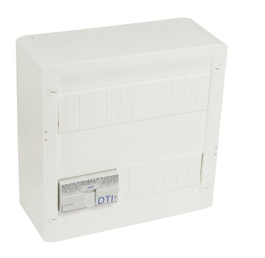 Coffret basique grade 2 TV - 4 x RJ45 STP - 13 modules - Blanc - 413248