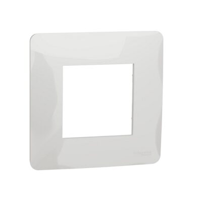 Plaque de finition - Blanc - 1 poste - Unica Studio - NU200218