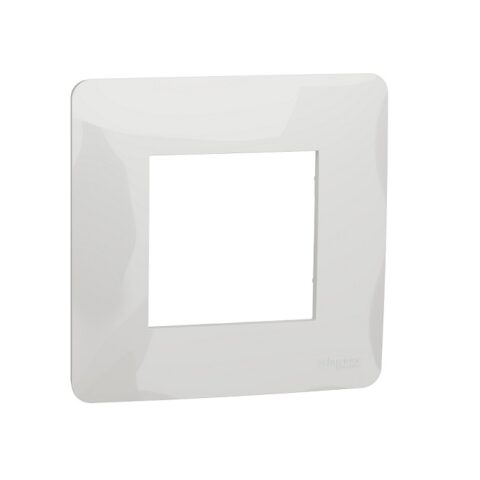 Plaque de finition - Blanc - 1 poste - Unica Studio - NU200218