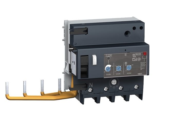 bloc différentiel Vigi NG125 - 125 A - 4P - 230..415 V - 300...1000 mA IS - 19046