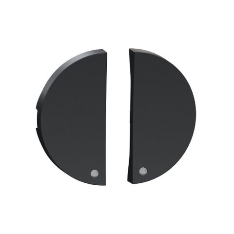2 demi enjoliveur anthracite - livré sans LED - Odace - S540298
