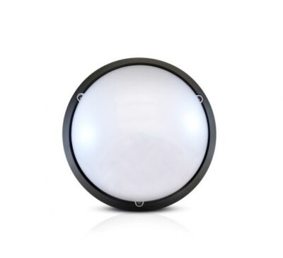 Plafonnier led hublot noir mat ø300 18w 4000k ip65 - 778601