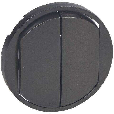 Enjoliveur interrupteur double graphite - LEGRAND Céliane 067902