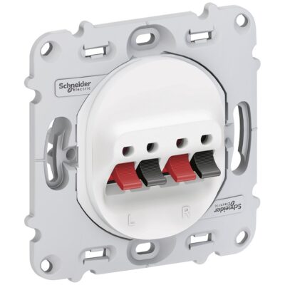 Prise haut parleur - 2 sorties - sans plaque de finition - Ovalis - S261488