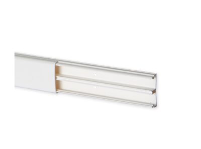 Moulure TM 32x12.5 2 compartiments Optima Blanc IBOCO - B08803