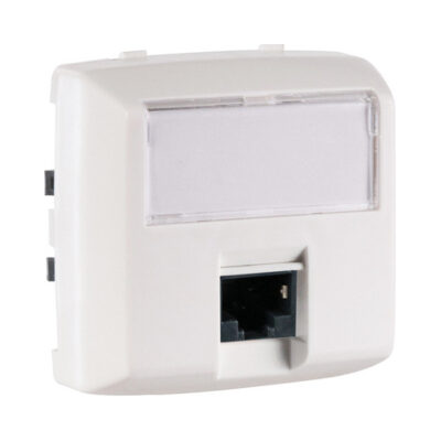 Prise RJ45 catégorie6 FTP 9 contacts Appareillage saillie composable blanc - 086147