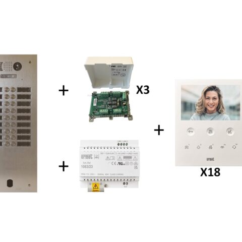 Kit vidéo préprogrammé 18 boutons - KV83/218