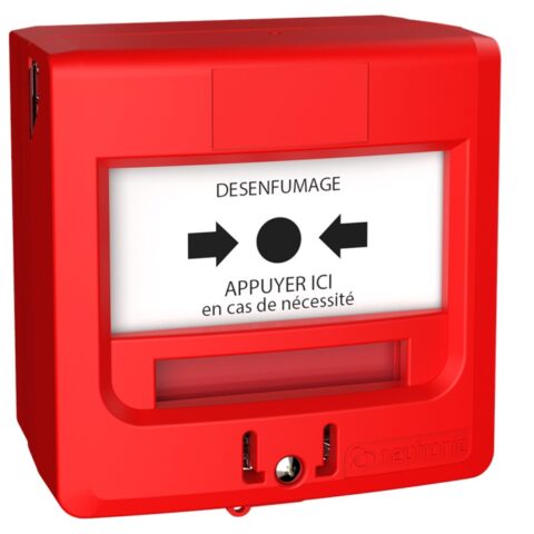 Déclencheur Manuel avec Double Contacts - Rouge - Neutronic - 5711R1