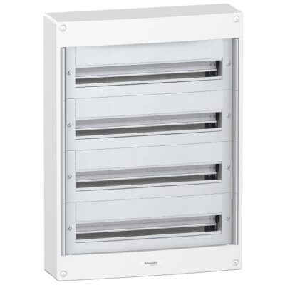 Coffret plastique saillie 4 rangées 24 modules - sans porte - PrismaSeT XS - LVSXT424