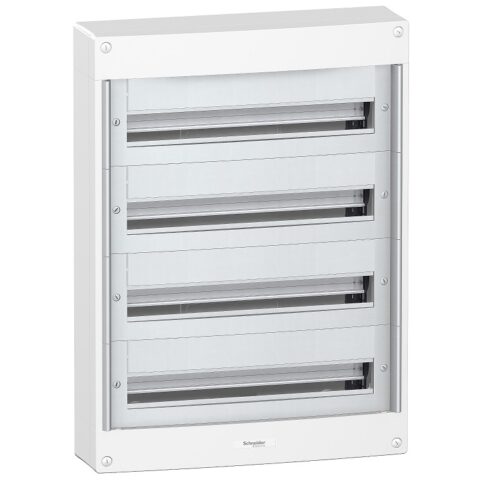 Coffret plastique saillie 4 rangées 24 modules - sans porte - PrismaSeT XS - LVSXT424