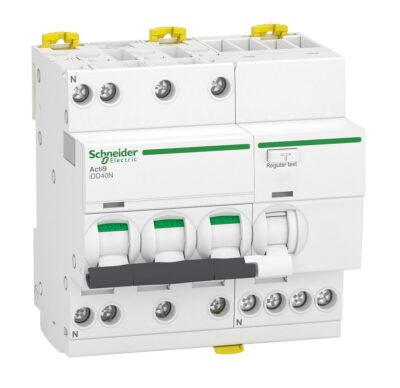 Disjoncteur différentiel - 3P+N C 32A 6000A/10kA 30mA type A SI - Acti9 iDD40N - A9DB3732