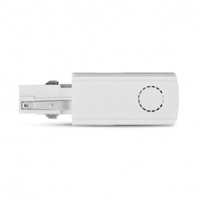 Connecteur Triphase Alimentation et Fin Droit Blanc - 82222